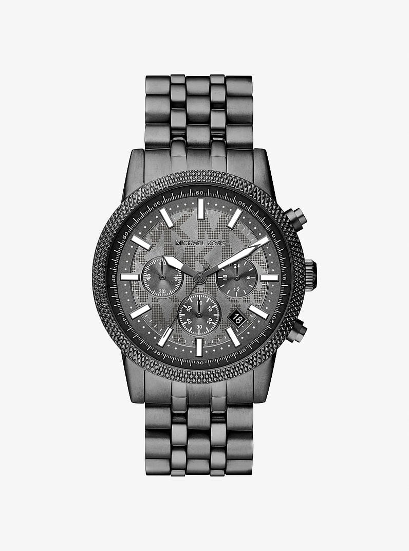 Michael Kors Oversized Hutton Gunmetal Watch Gunmetal