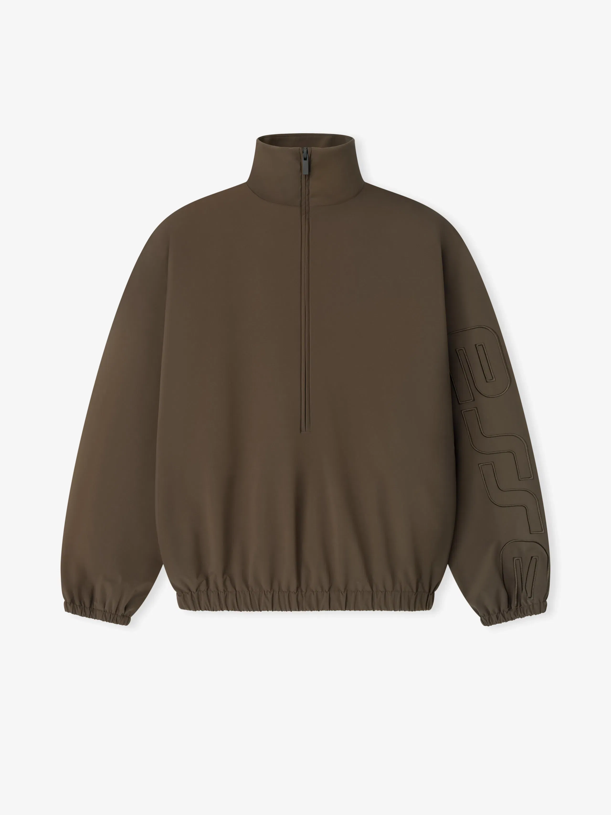 Essentials Active Trace Half Zip Track Jacket Brown