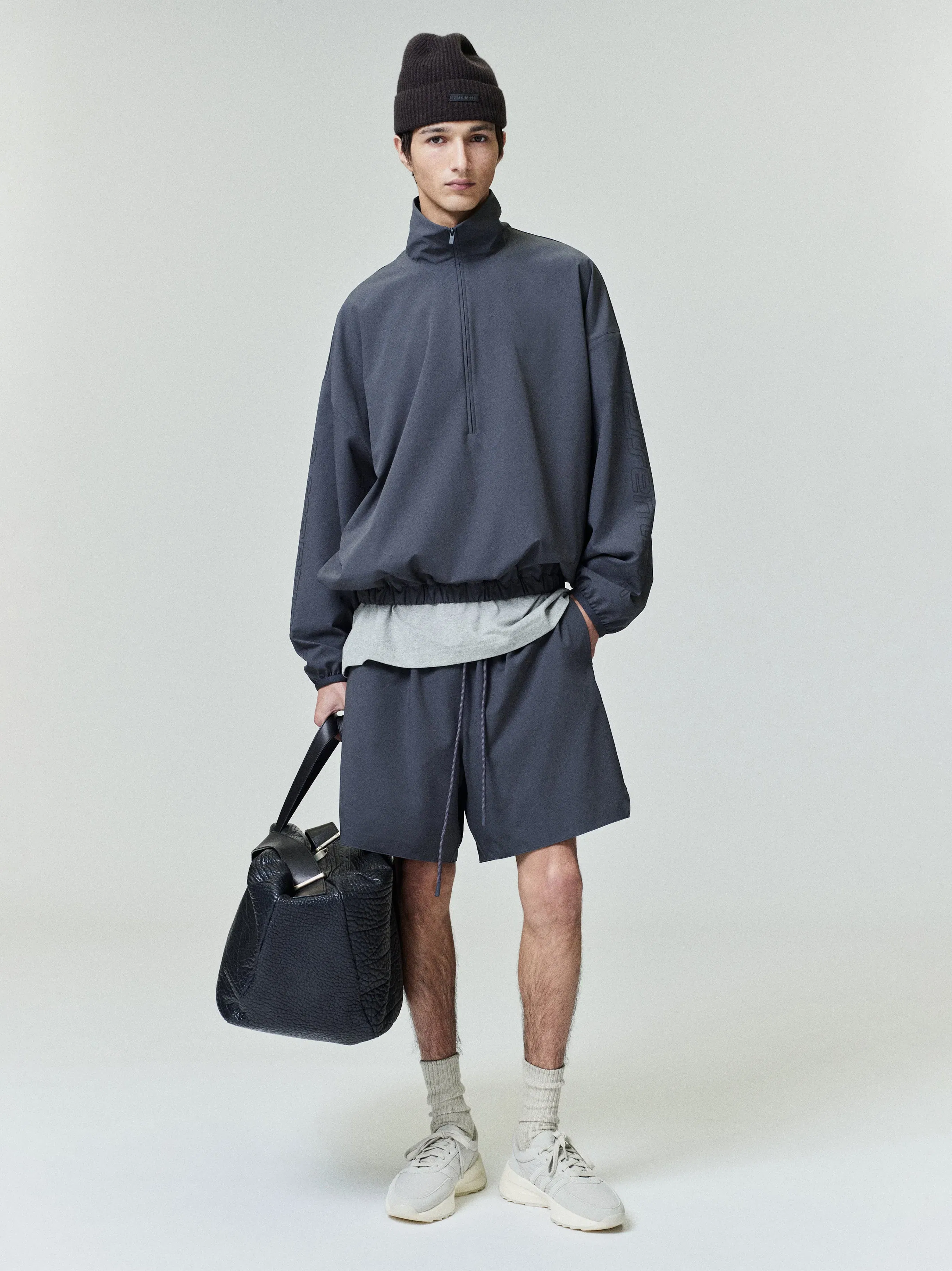 Essentials Tech Nylon Classic Shorts Iron Grey