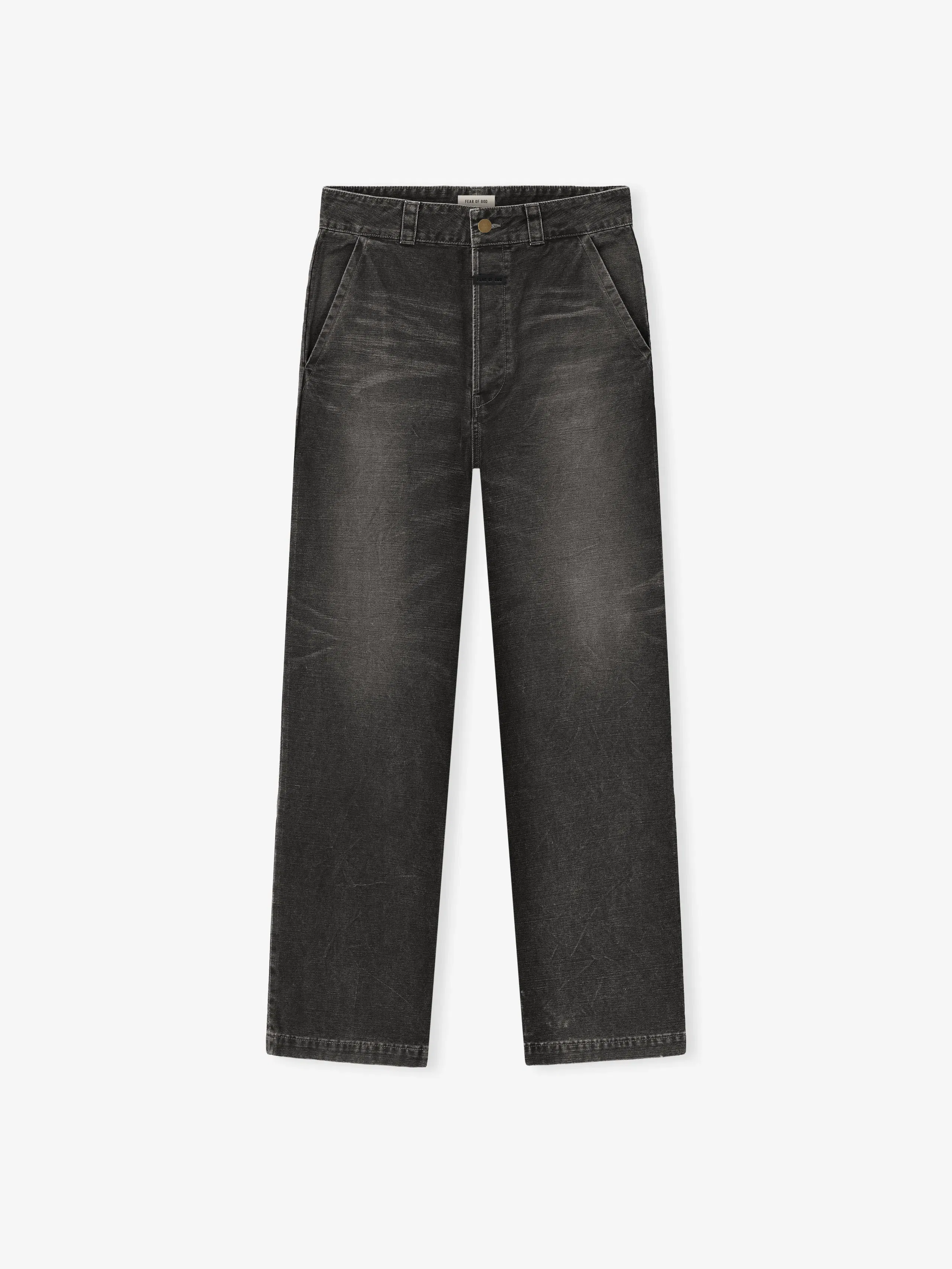 Essentials Canvas Utility Pant Washed Black