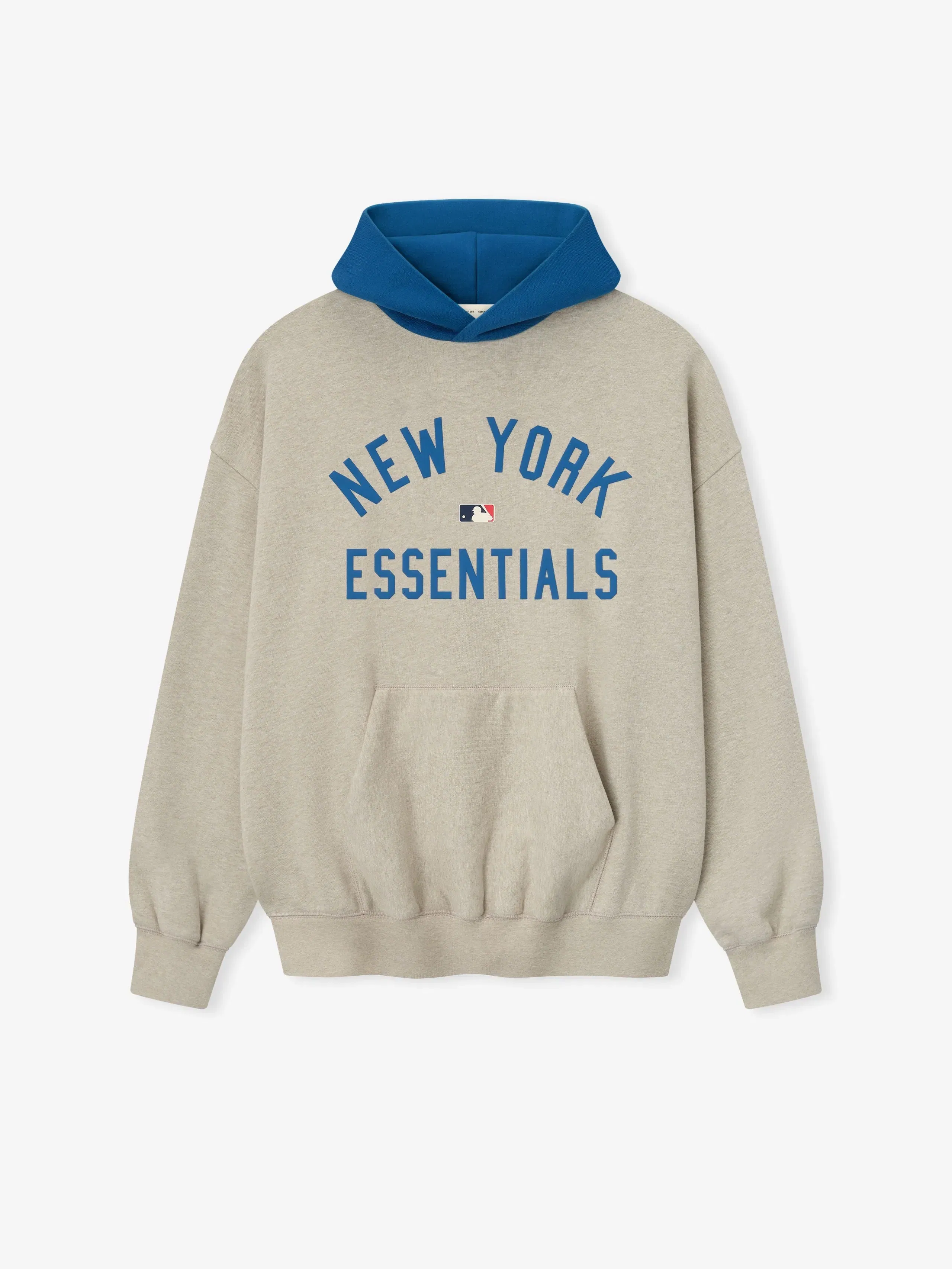 Essentials Mets Sport Hoodie Heather Stone/Blue Sapphire
