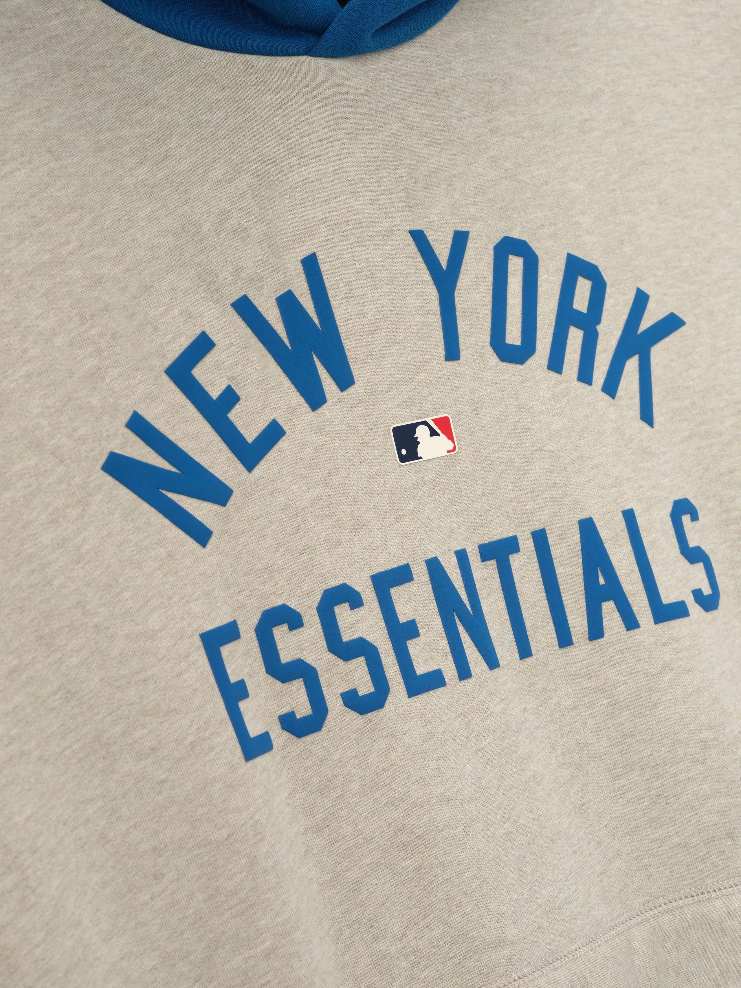 Essentials Mets Sport Hoodie Heather Stone/Blue Sapphire