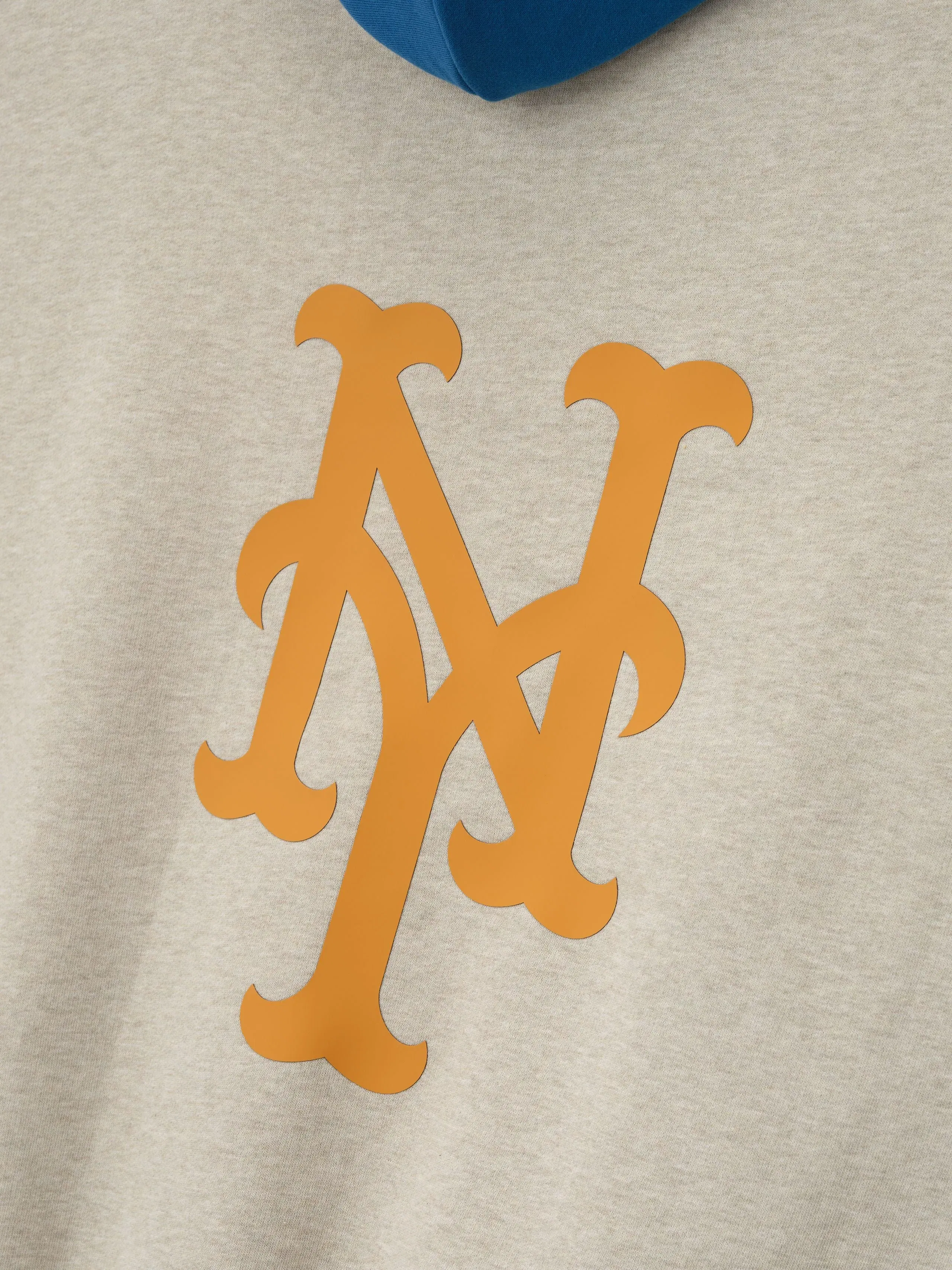 Essentials Mets Sport Hoodie Heather Stone/Blue Sapphire