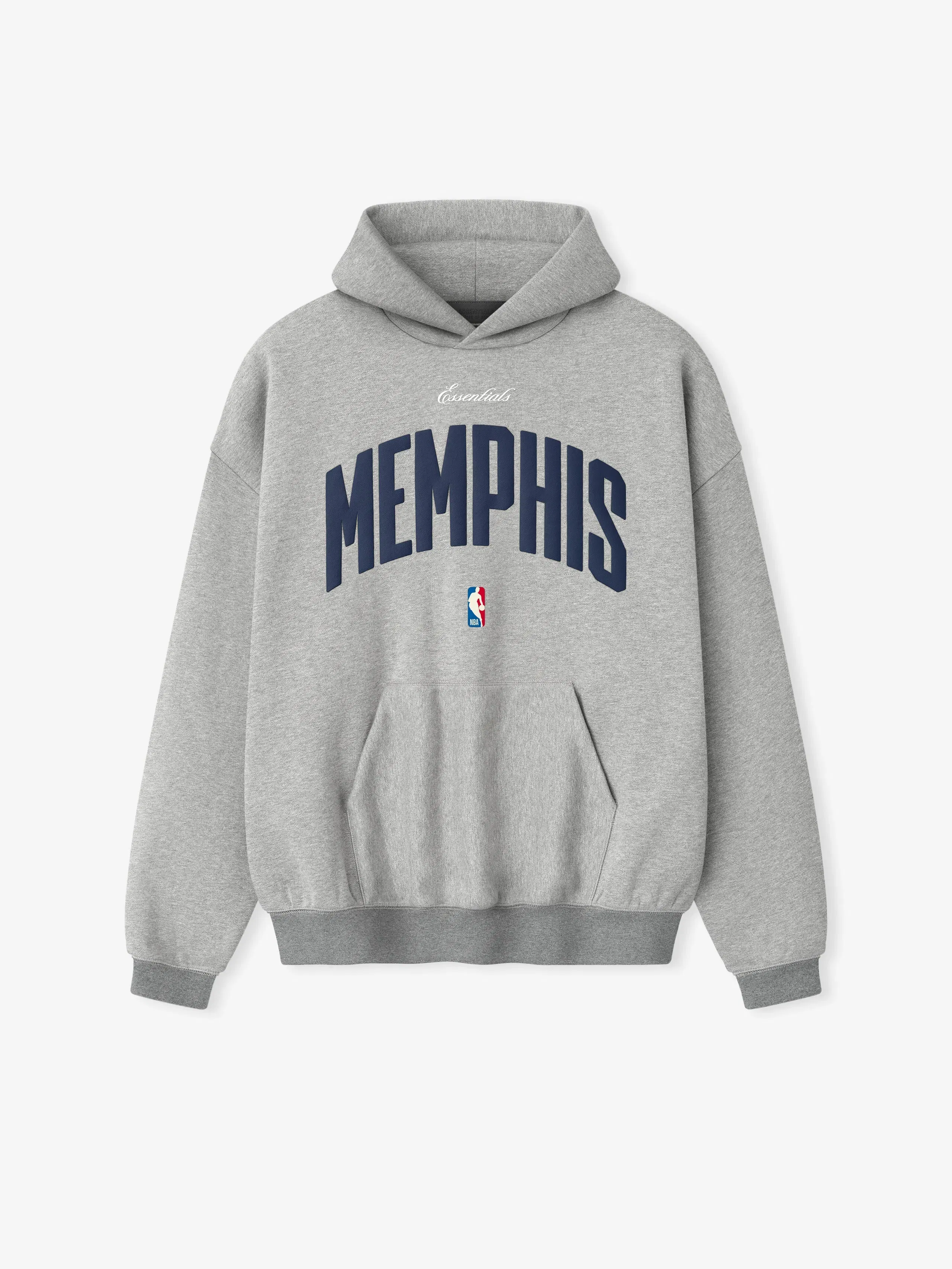 Essentials Memphis Grizzlies 90S Hoodie Concrete Heather