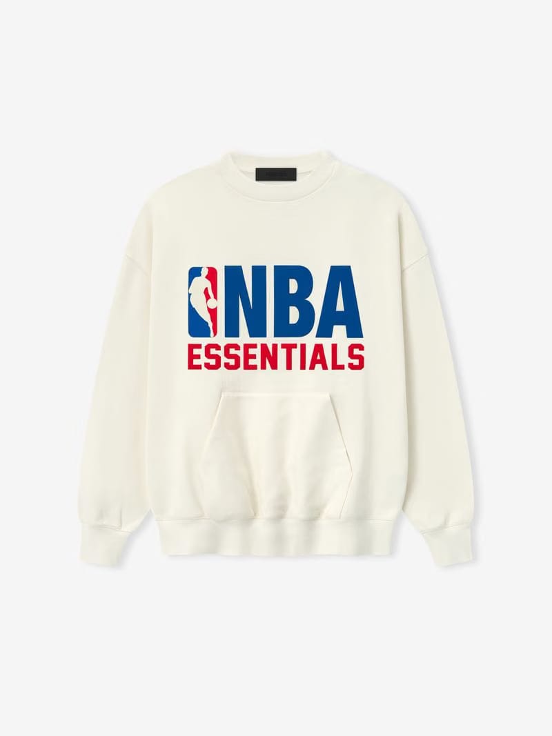 Essentials Nba Sport Crewneck Cream White