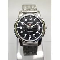 Seiko 5 Men Sports GMT Mechanical Automatic Stainless Silver Tone