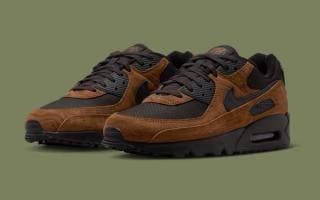 Nike Air Max 90 Premium Light British Tan Velvet Brown
