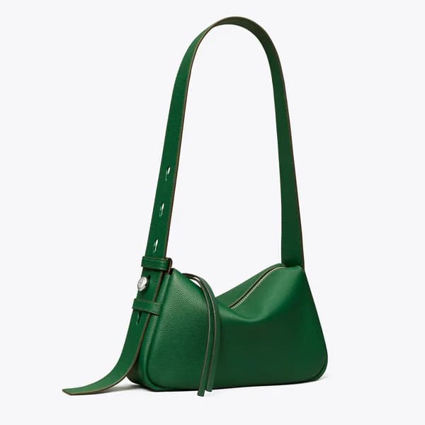 Tory Burch Small Romy Shoulder Bag Dark Kale