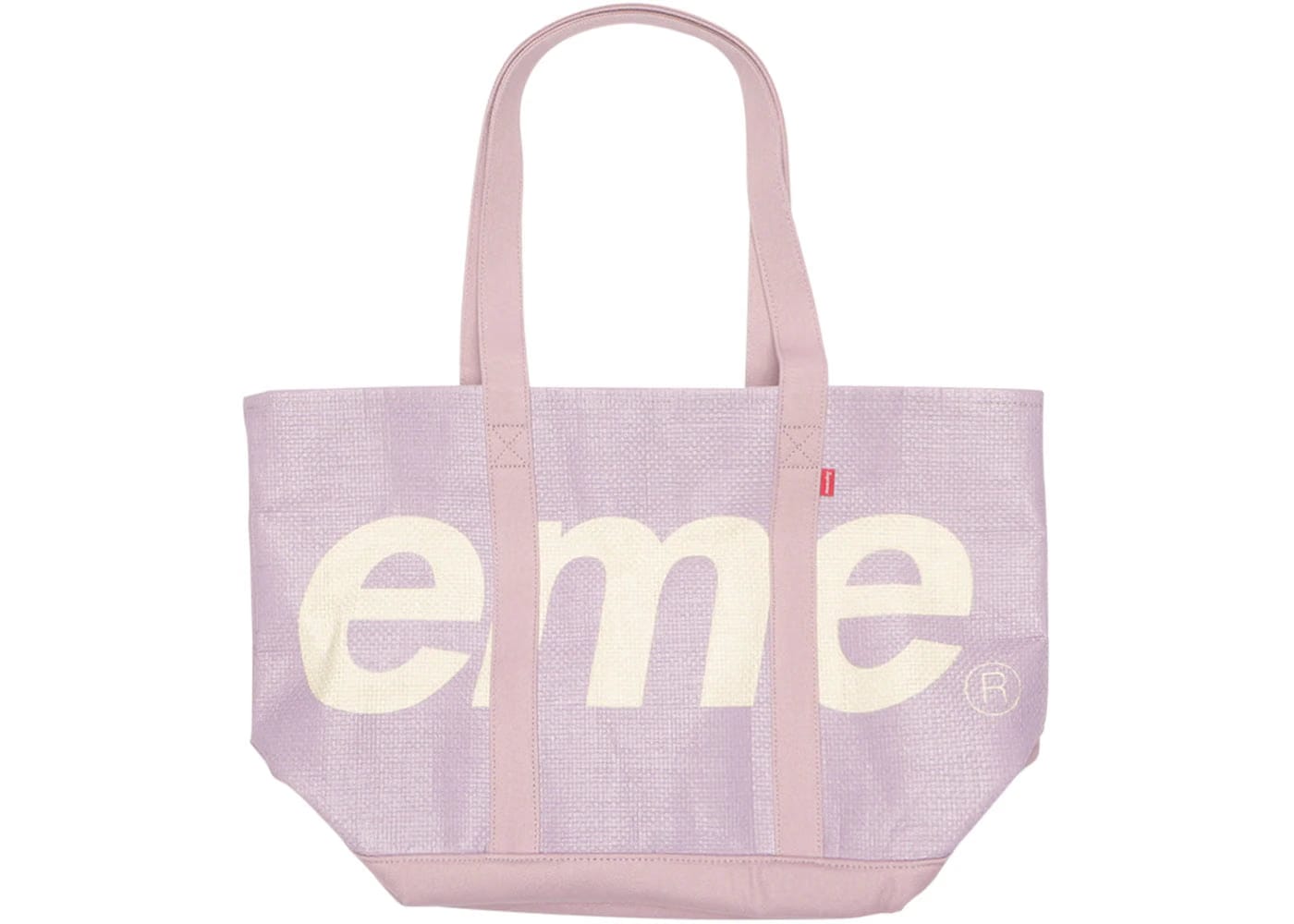 Supreme Raffia Tote Purple
