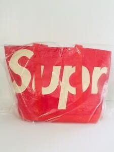 Supreme Raffia Tote Purple