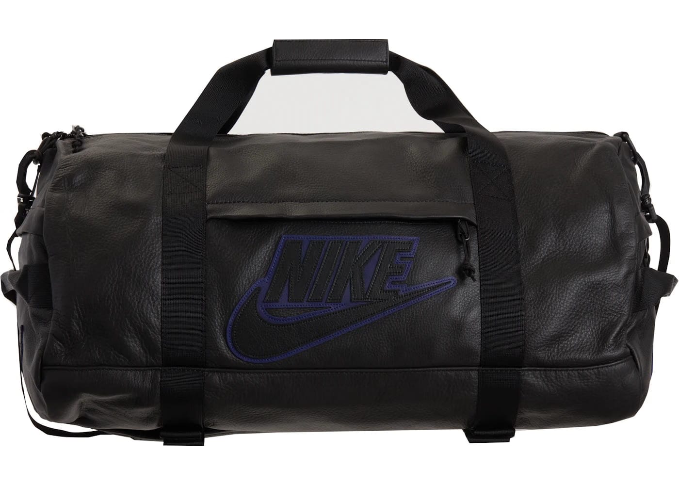 Supreme Nike Leather Duffle Bag Black