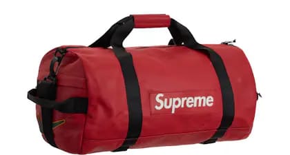 Supreme Nike Leather Duffle Bag Black