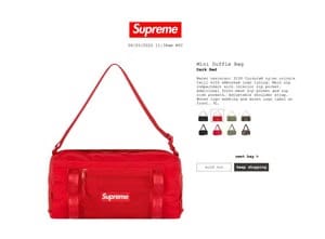 Supreme Hi Vis Duffle Bag Black