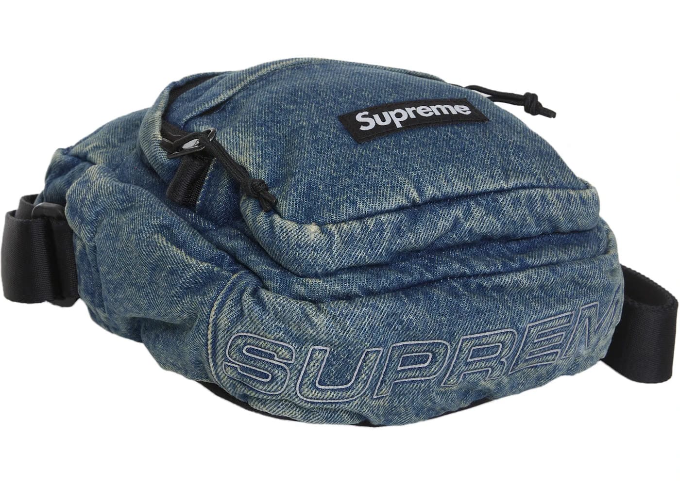 Supreme Denim Shoulder Bag Washed Indigo