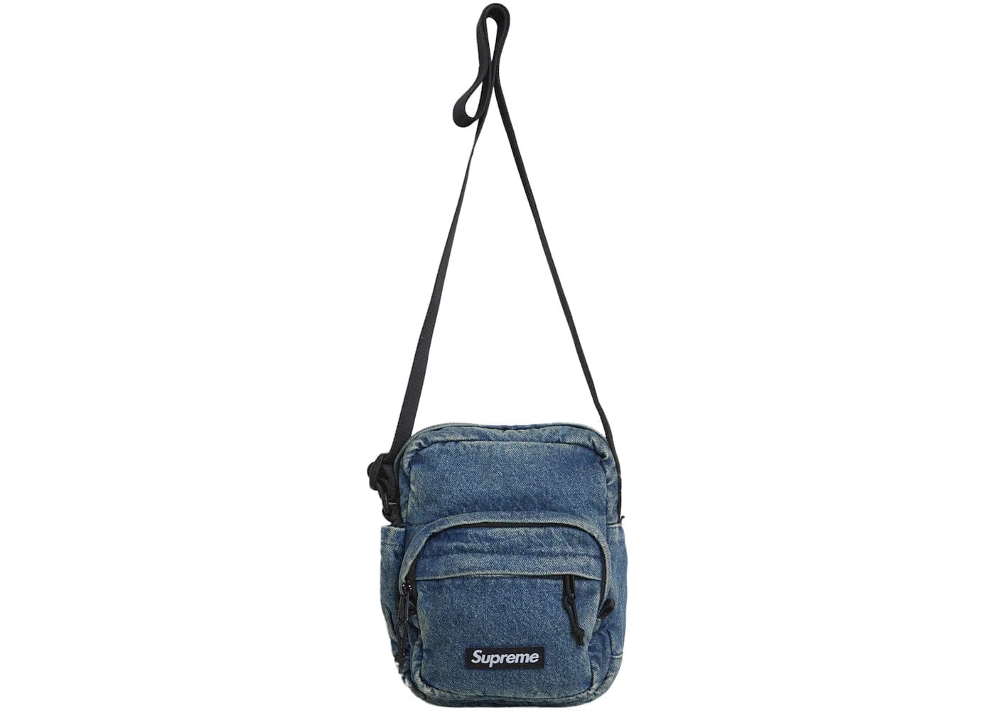 Supreme Denim Shoulder Bag Washed Indigo