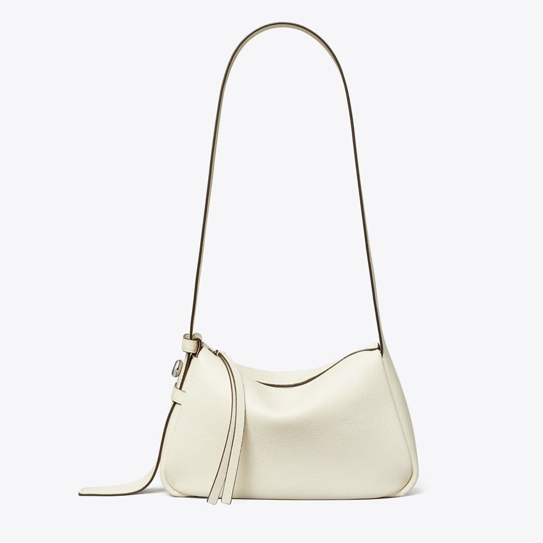 Tory Burch Small Romy Shoulder Bag Light Cream