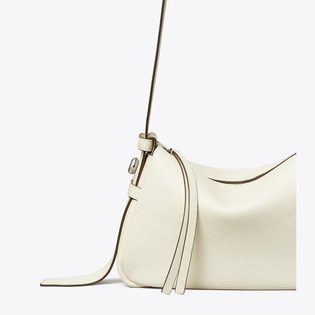 Tory Burch Small Romy Shoulder Bag Light Cream