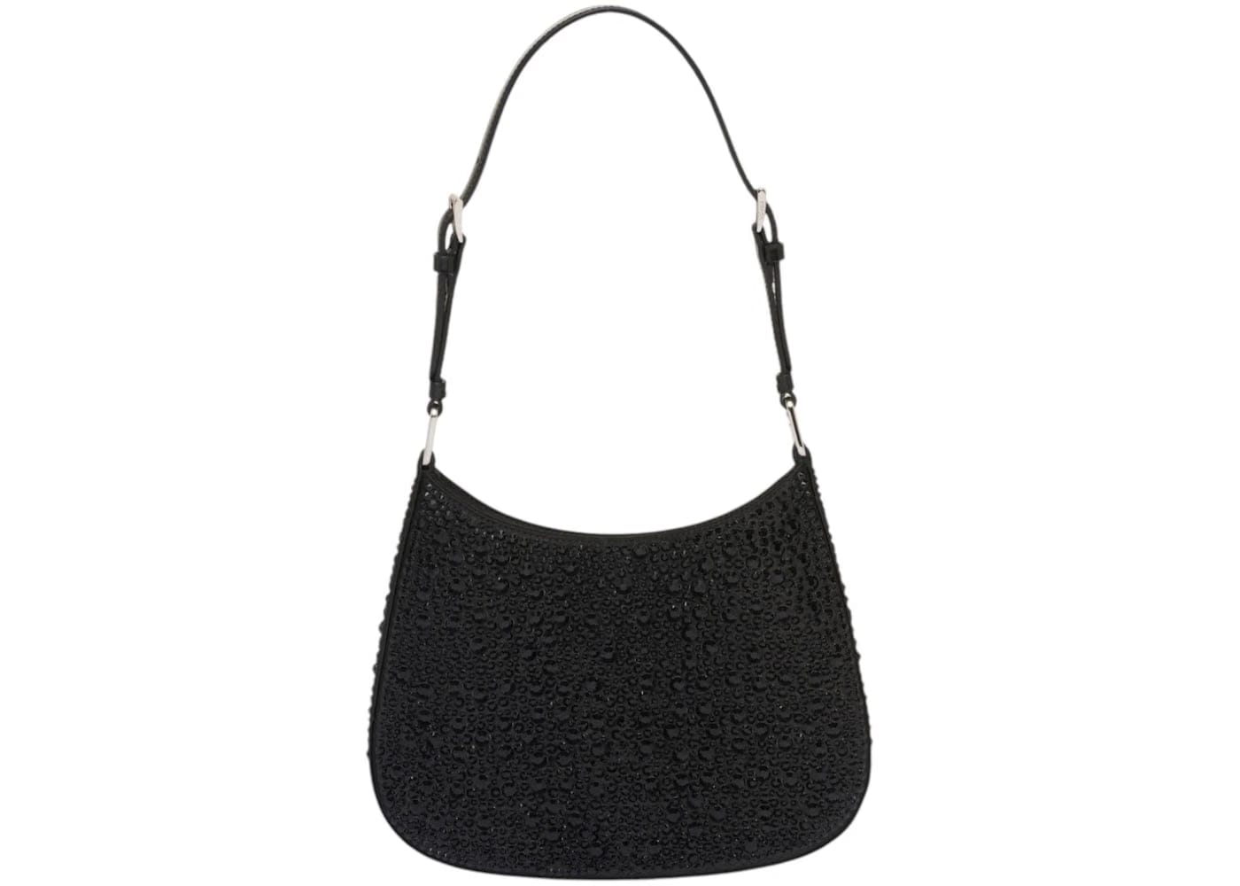 Prada Bag Cleo Satin Crystals Black