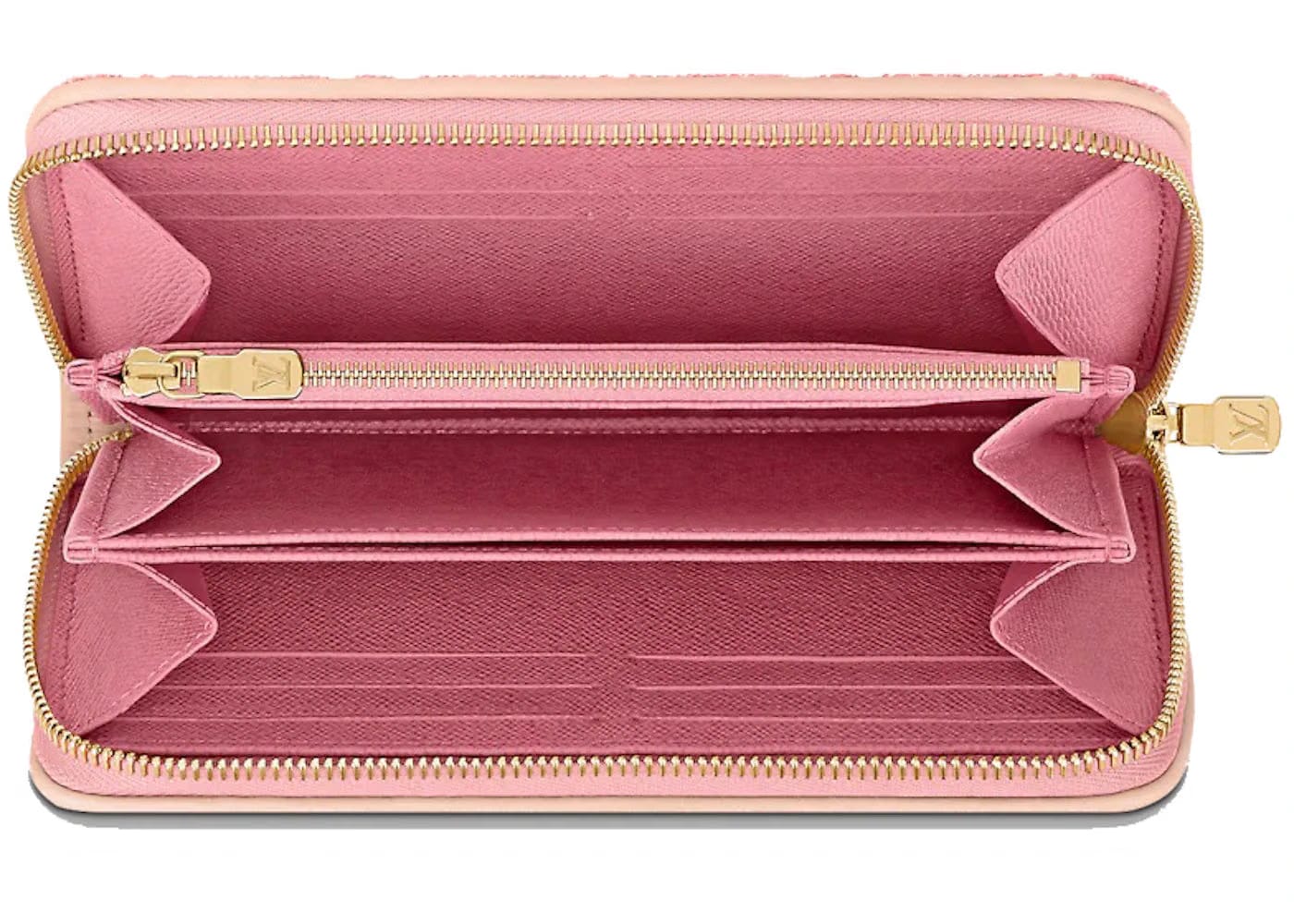 Louis Vuitton Zippy Wallet Denim Jacquard Pink