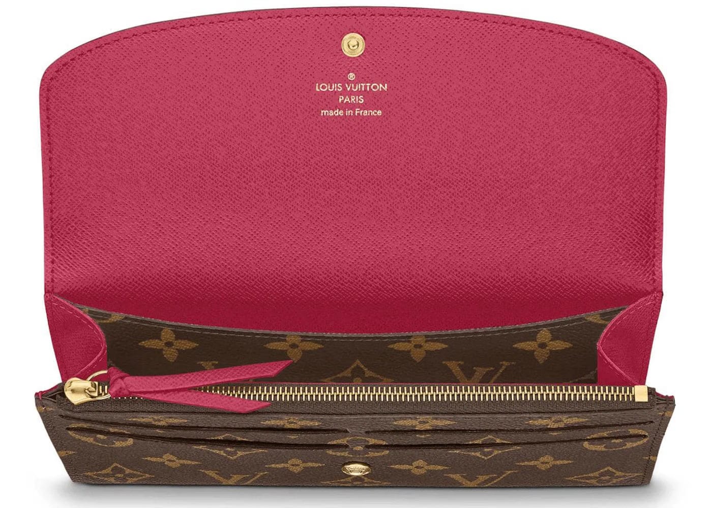 Louis Vuitton Emilie Wallet Monogram Fuchsia
