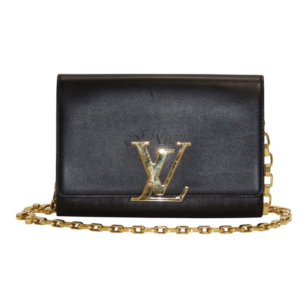 Louis Vuitton Chain Belt Pearls Bag Charm Gold