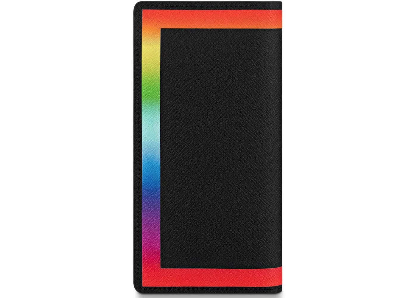 Louis Vuitton Brazza Wallet Taiga Black/Rainbow
