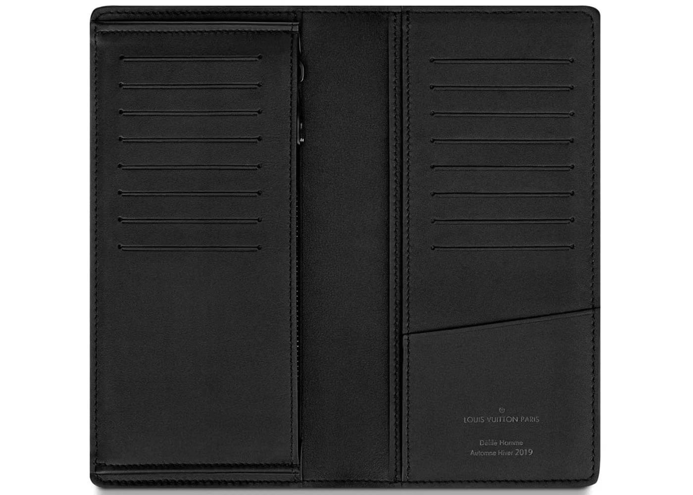 Louis Vuitton Brazza Wallet Taiga Black/Rainbow