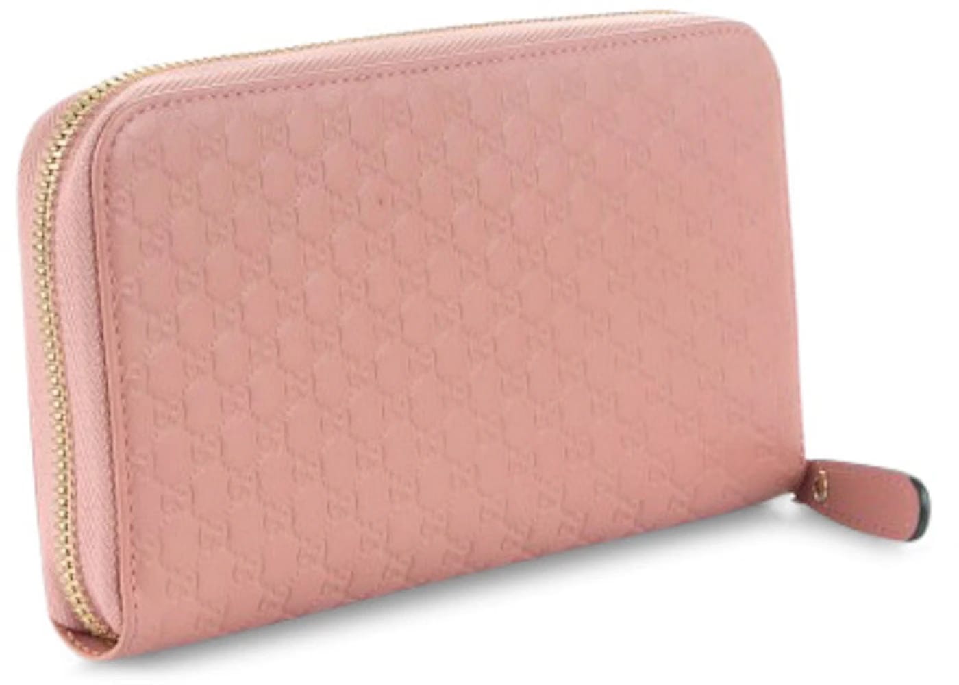 Gucci Zip Around Wallet Microguccissima Pink
