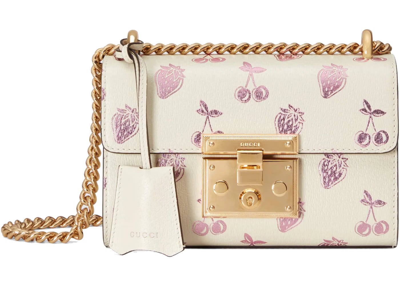 Gucci Valentines Day Padlock Bag Small White