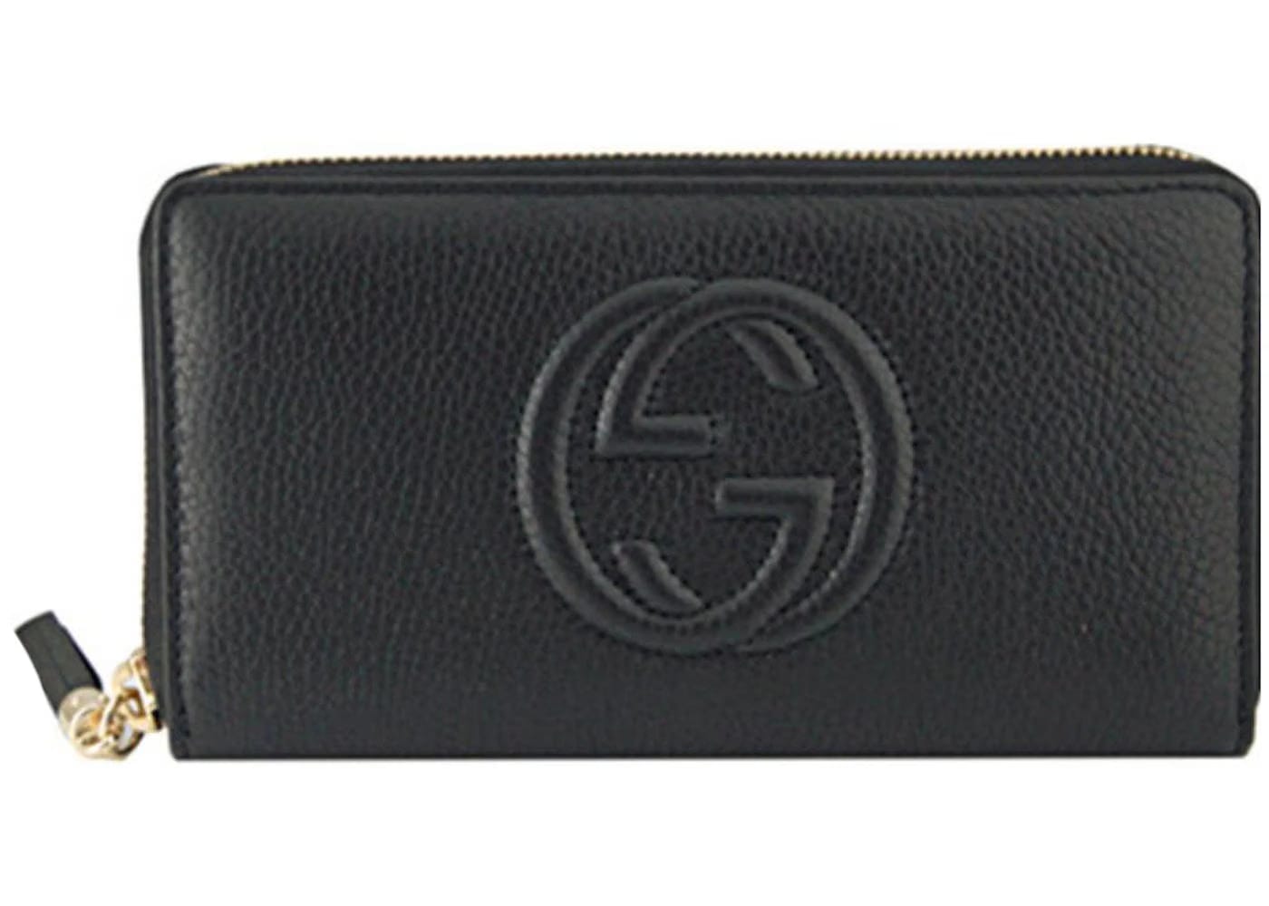 Gucci Soho Long Zipper Wallet Black