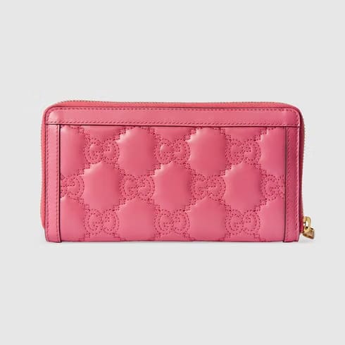 Gucci Soho Long Zip Around Gg Wallet Brown
