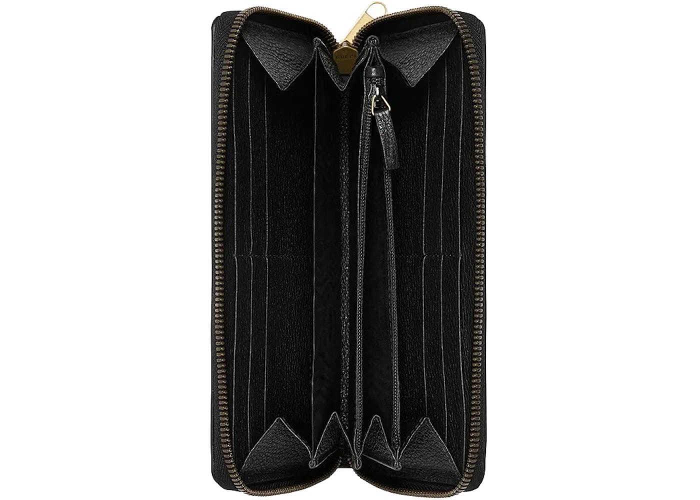 Gucci Print Zip Around Wallet Black