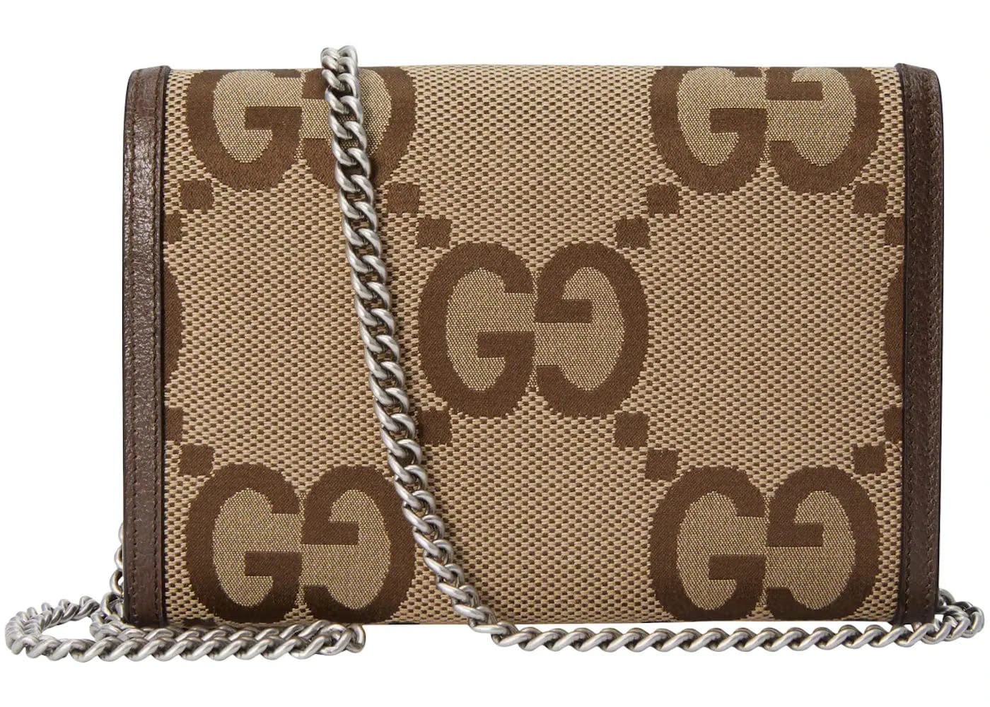 Gucci Dionysus Chain Wallet Jumbo Gg Camel/Ebony