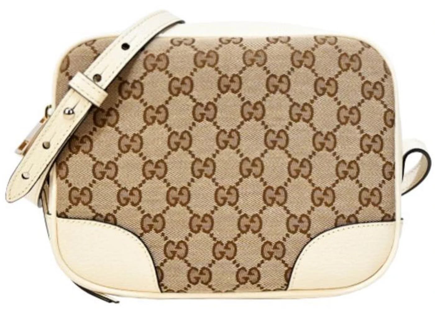 Gucci Bree Gg Crossbody Bag Guccissima Beige/White