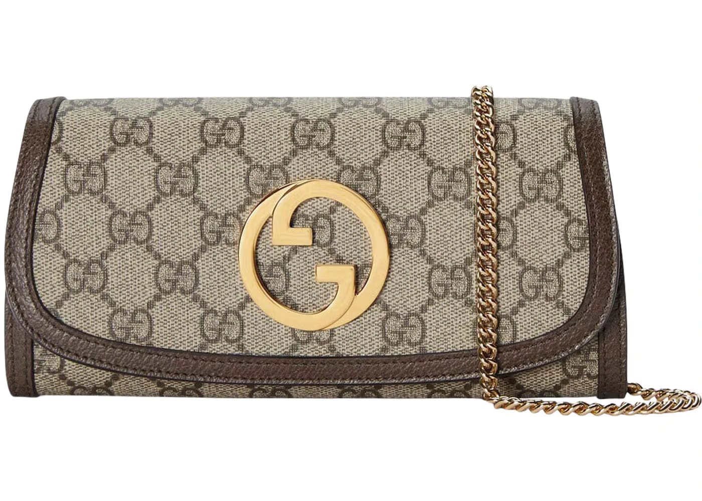 Gucci Blondie Continental Chain Wallet Beige/Ebony