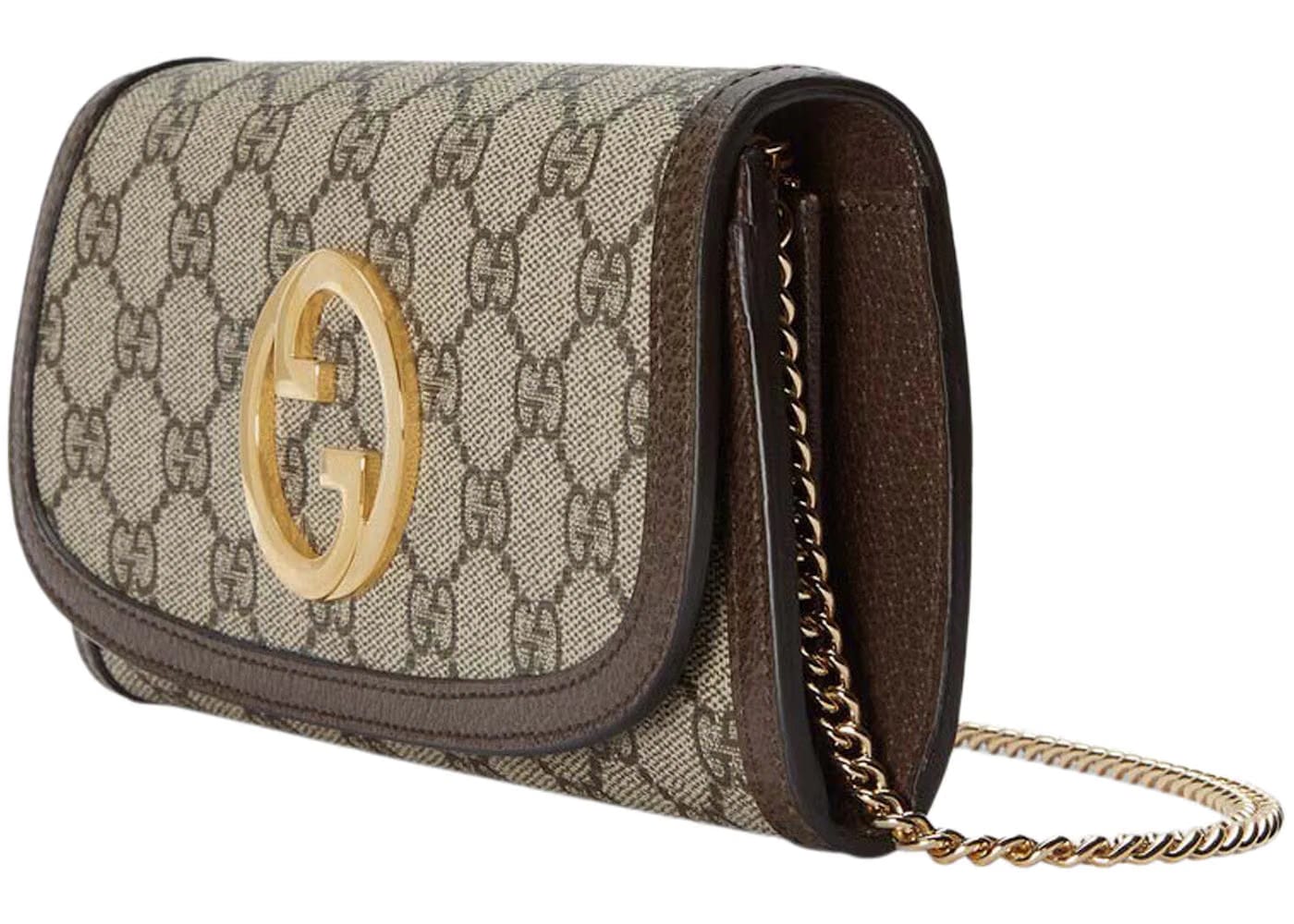 Gucci Blondie Continental Chain Wallet Beige/Ebony