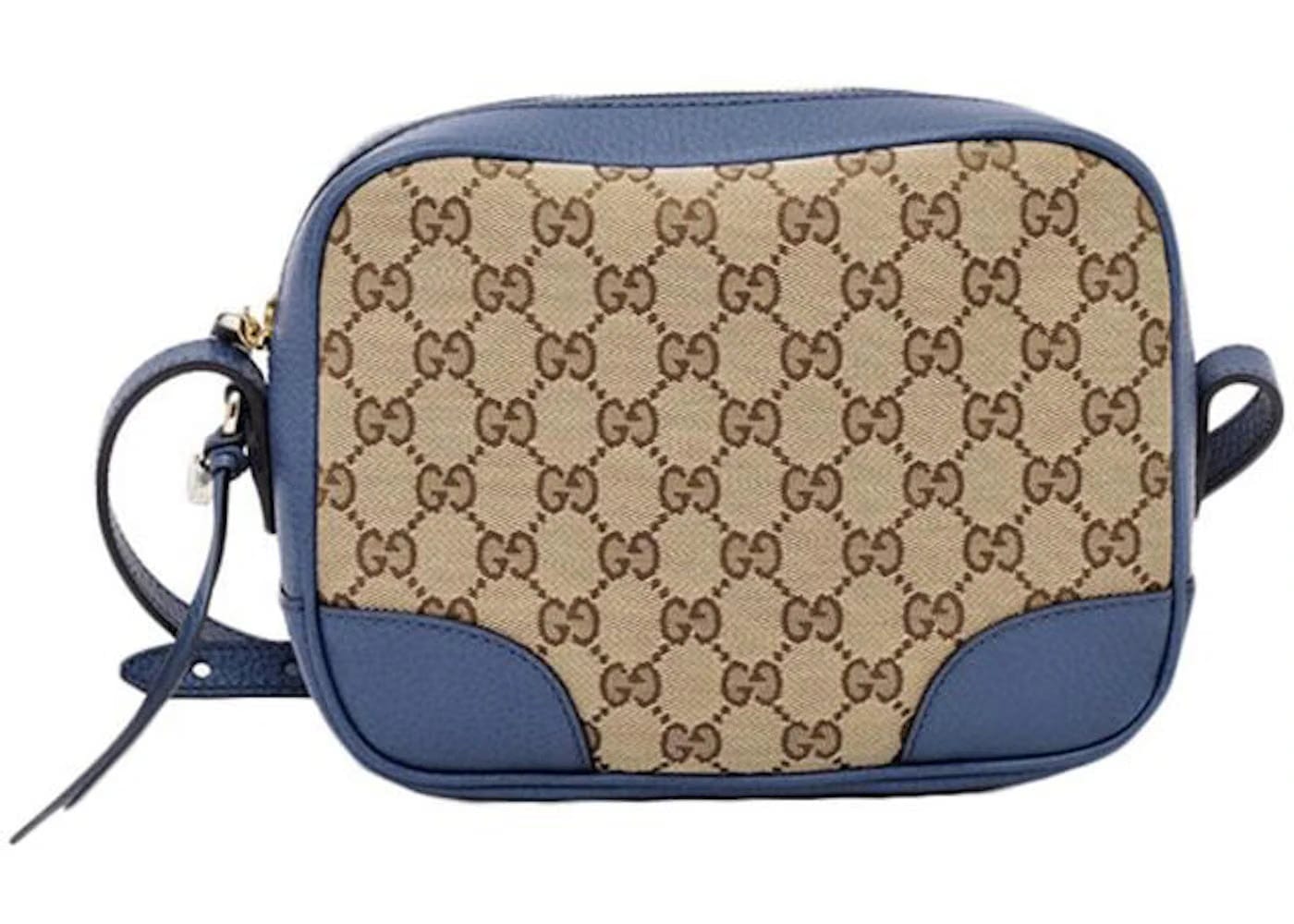 Gucci Bree Camera Bag Gg Supreme Blue/Beige