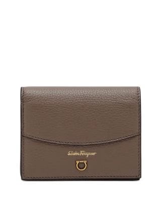 Ferragamo Monogram Short Wallet Charcoal