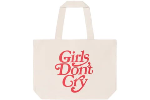 Girls Dont Cry Logo Tote Bag Natural