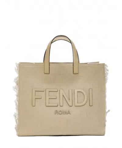 Fendi Tote Bag Ff Monogram Jacquard Black/Grey