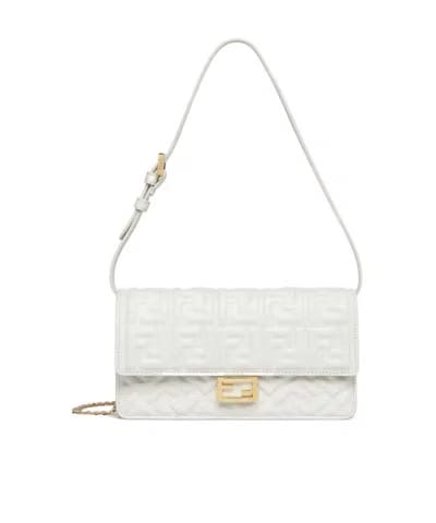 Fendi Chain Baguette Bag Black