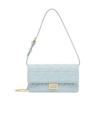 Fendi Chain Baguette Bag Black