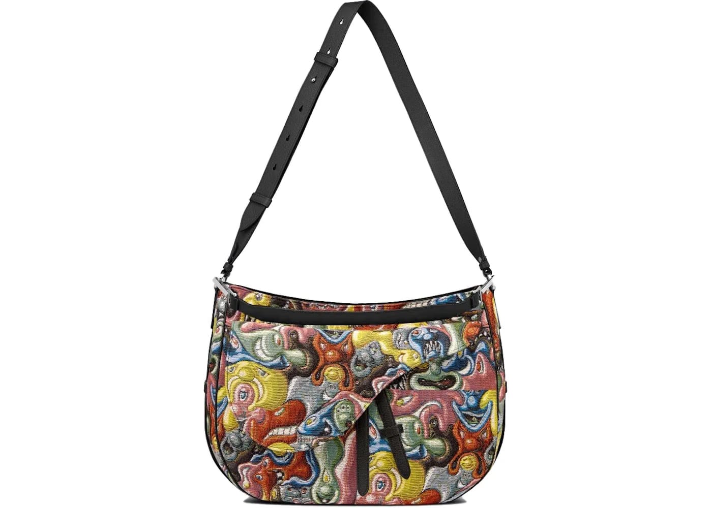 Dior x Kenny Scharf Saddle Soft Bag Multicolor