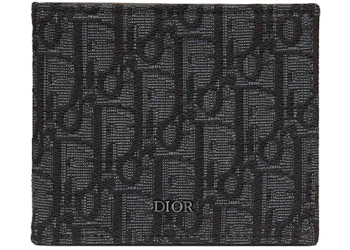 Dior Wallet Black Dior Oblique Jacquard