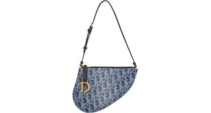 Dior Soft Saddle Bag Oblique Jacquard Beige/Black