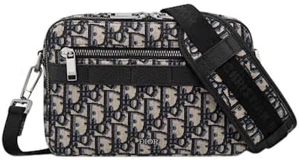 Dior Soft Saddle Bag Oblique Jacquard Beige/Black