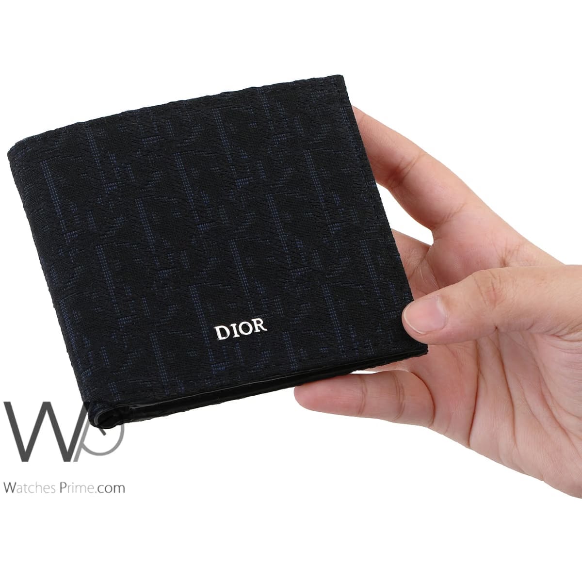 Dior Portefeuille Leather Wallet Gris/Marron
