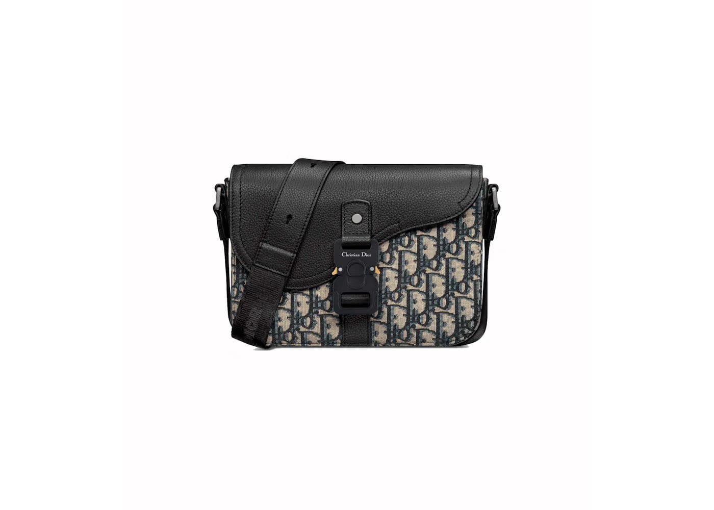 Dior Mini Saddle Bag With Strap Beige/Black