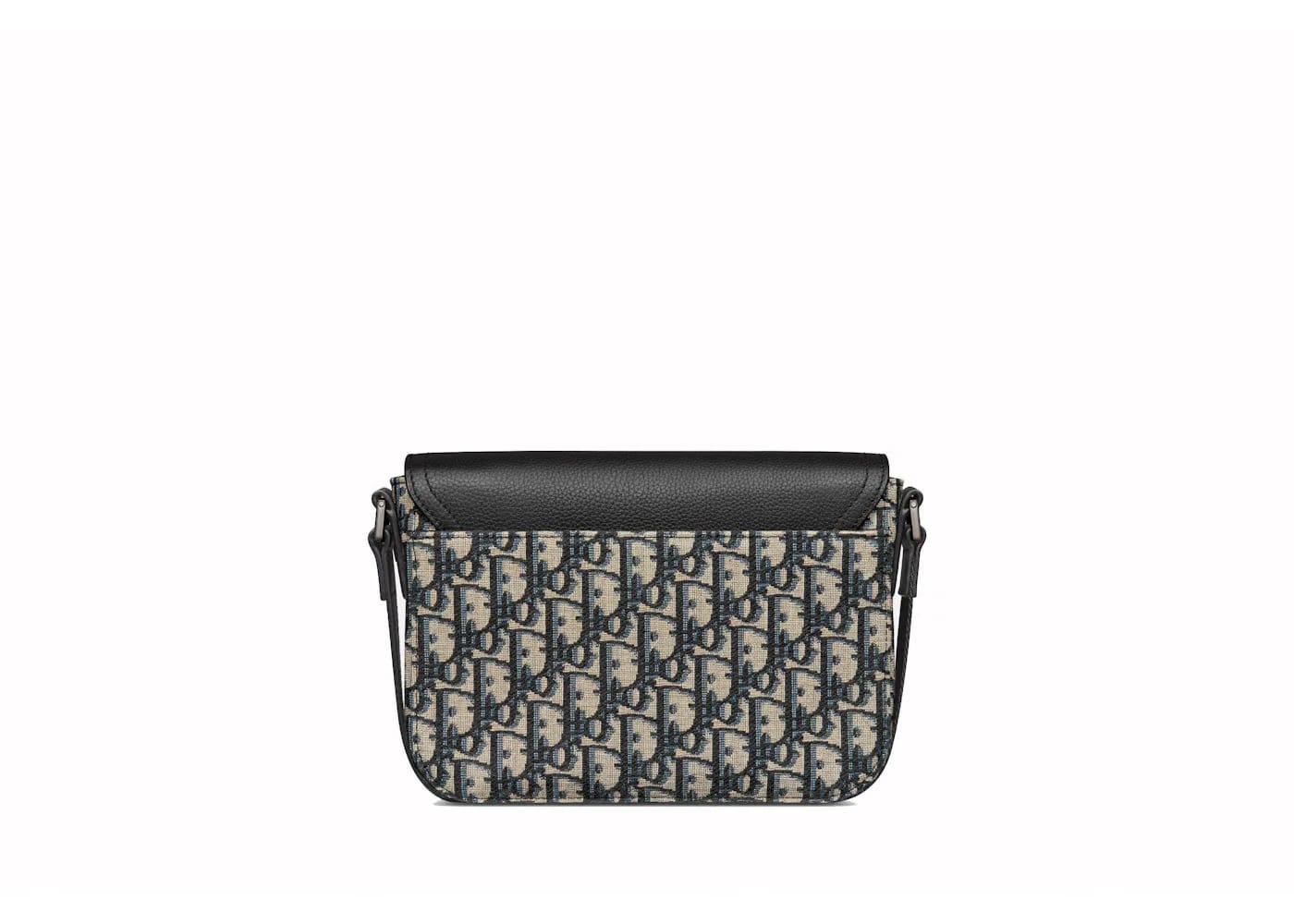 Dior Mini Saddle Bag With Strap Beige/Black