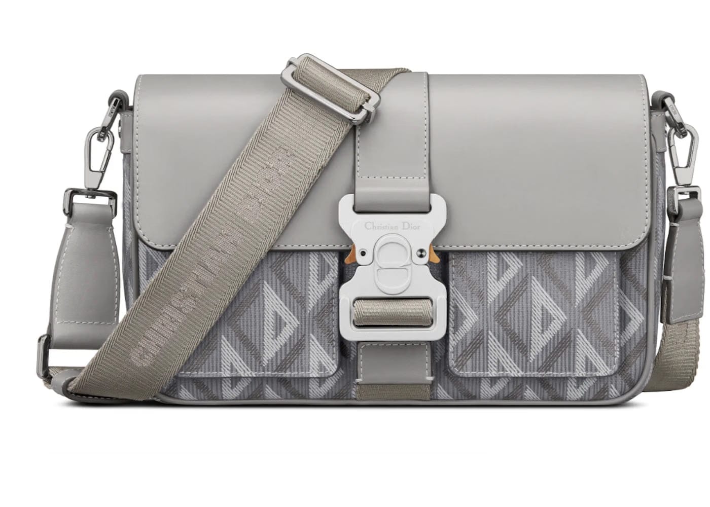Dior Hit The Road Shoulder Bag Diamond Cd Grey